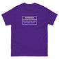 Hoydenish Unisex Classic Tee Purple Mary Neal Adult