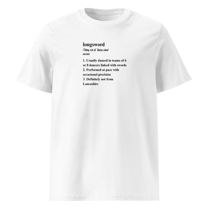 Longsword Definition Unisex Organic Cotton T-shirt Adult White